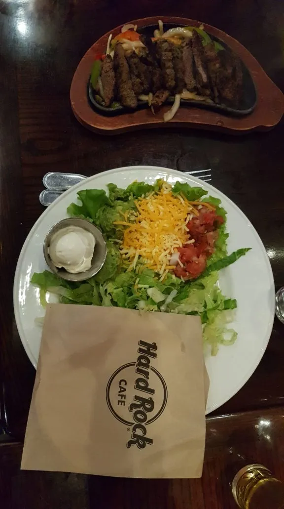 Assiette Fajitas au Hard Rock Café