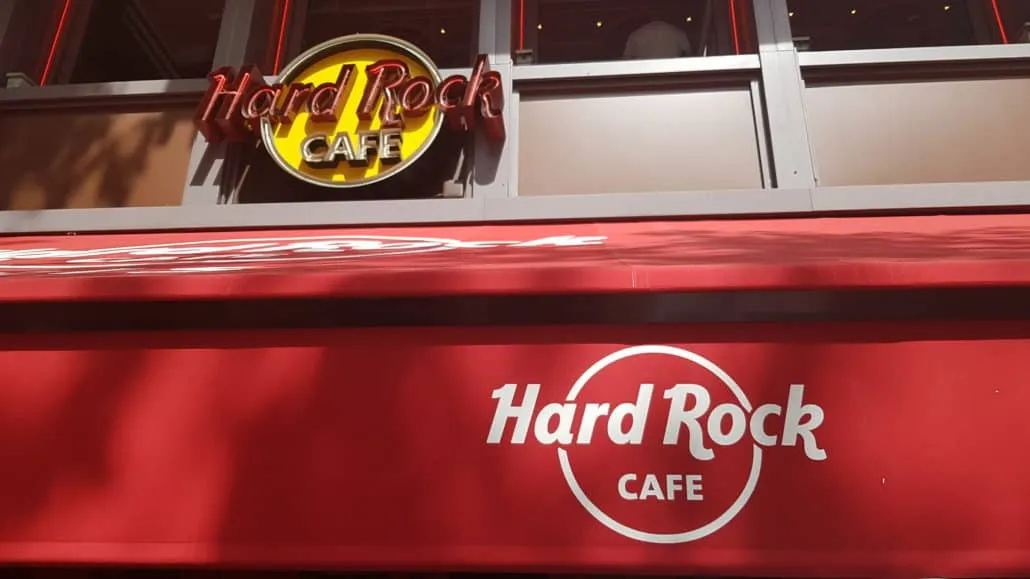 Devanture Hard Rock Café