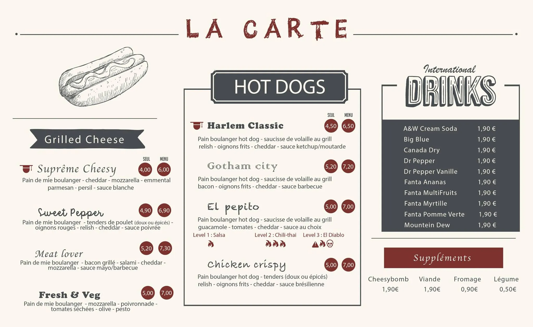 Le Farmer'S, Le Meilleur Burger De Lens ? 11 Menu hot-dogs Farmer's à Lens