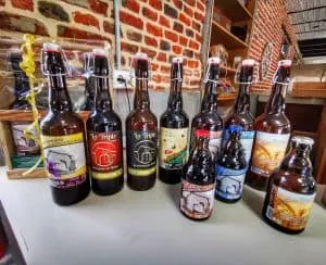 Photo de la gamme de bière de la ferme des Mottes à Marquillies dans le Nord