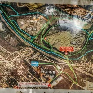 La photo du plan du site des terrils jumeaux de Loos-en-Gohelle.
