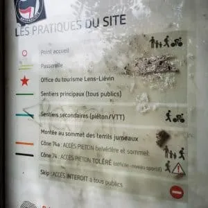 La photo de la légende du plan du site des terrils jumeaux de Loos-en-Gohelle.