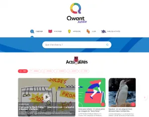 Capture de l'écran du Moteur de recherche Qwant