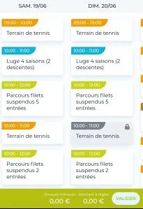 Capture d'écran de l'application
