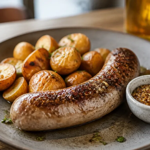 A La Découverte Du Nord Et Bien Plus Encore 3 Andouillette avec pommes de terre.