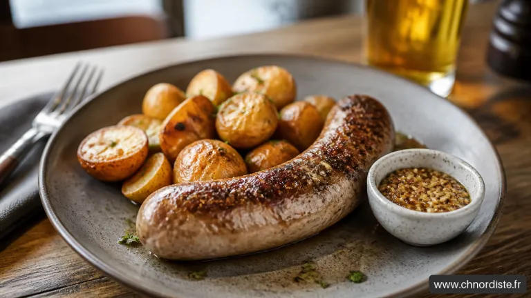 Andouillette avec pommes de terre.