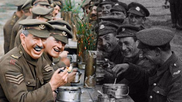 They shall not grow old affiche couleur noir et blance