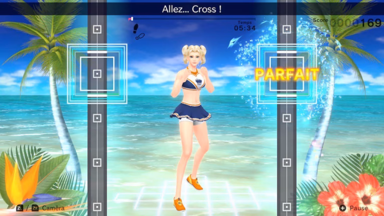 Image du jeu Fitness Boxing 2 sur Switch avec la barre de défilement.