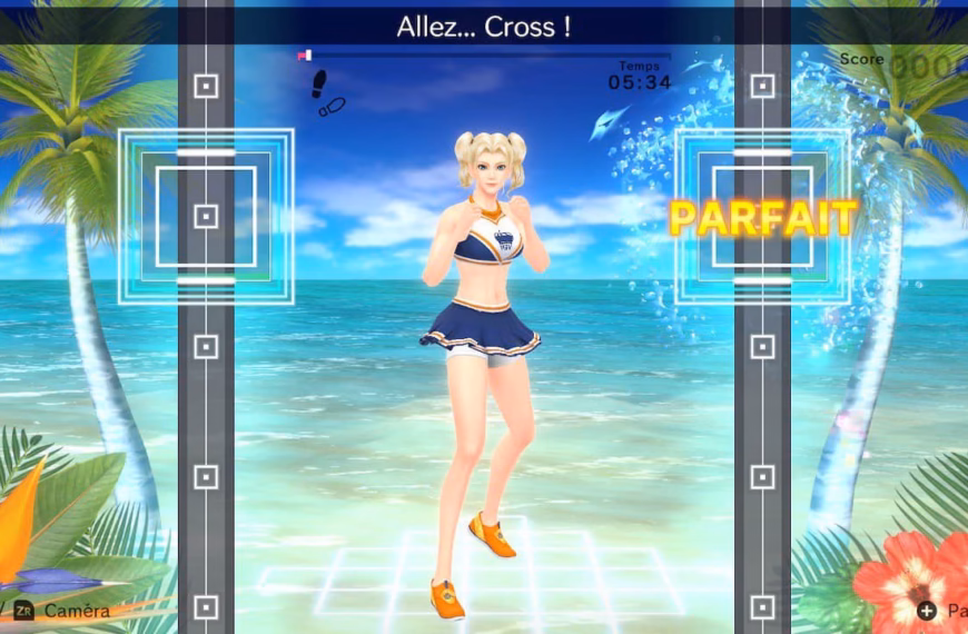 Image du jeu Fitness Boxing 2 sur Switch avec la barre de défilement.
