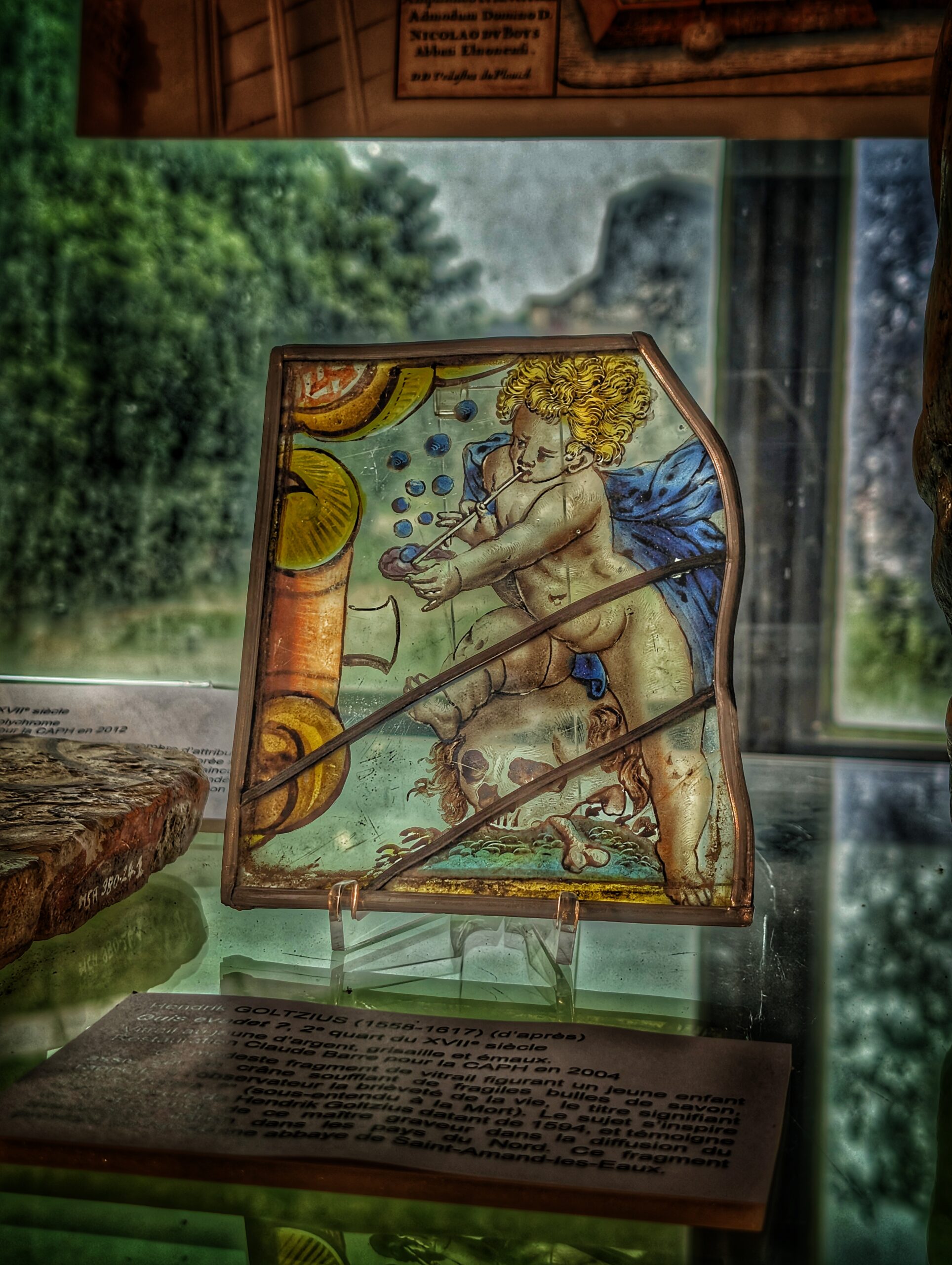 Cadre présenté dans l'exposition permanente