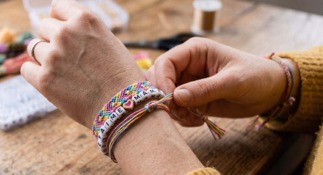 L’histoire Secrète De La Fête Des Mères : Origines, Secrets Et Collier De Nouilles 1 Bracelets colorés faits à la main