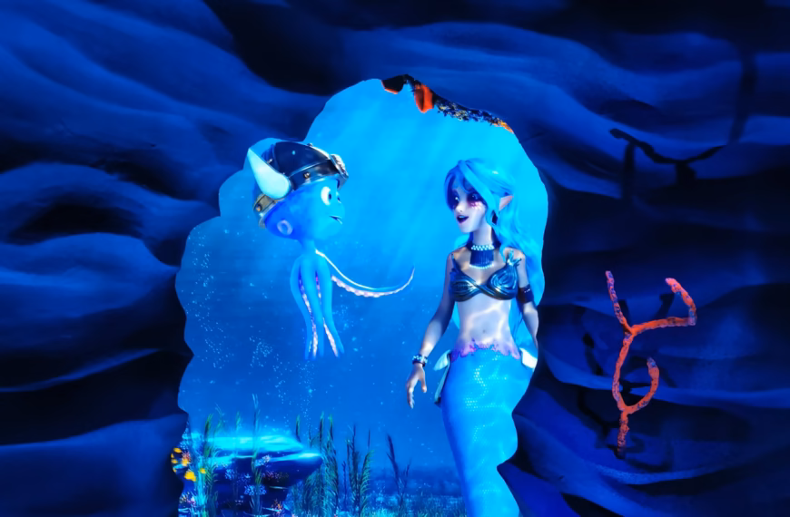 Mon Guide D'Europa Park, De Rulantica Et Du Resort Hôtel ! 48 Sirène et pieuvre sous-marine colorée