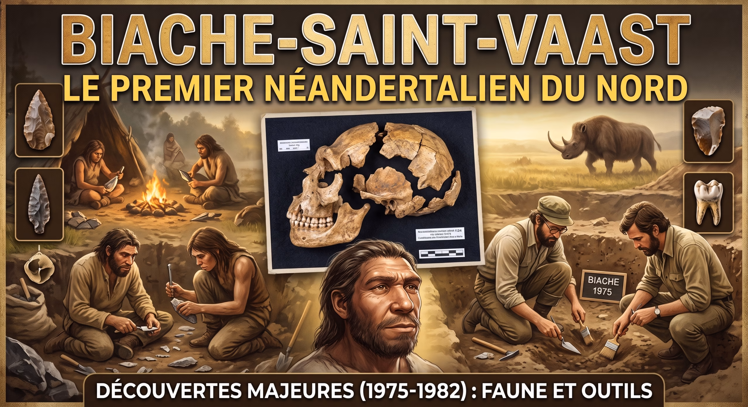Découvertes néandertaliennes à Biache-Saint-Vaast
