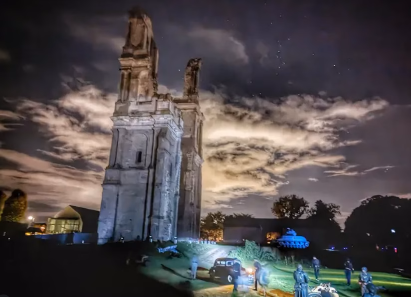 Ruines sous un ciel étoilé