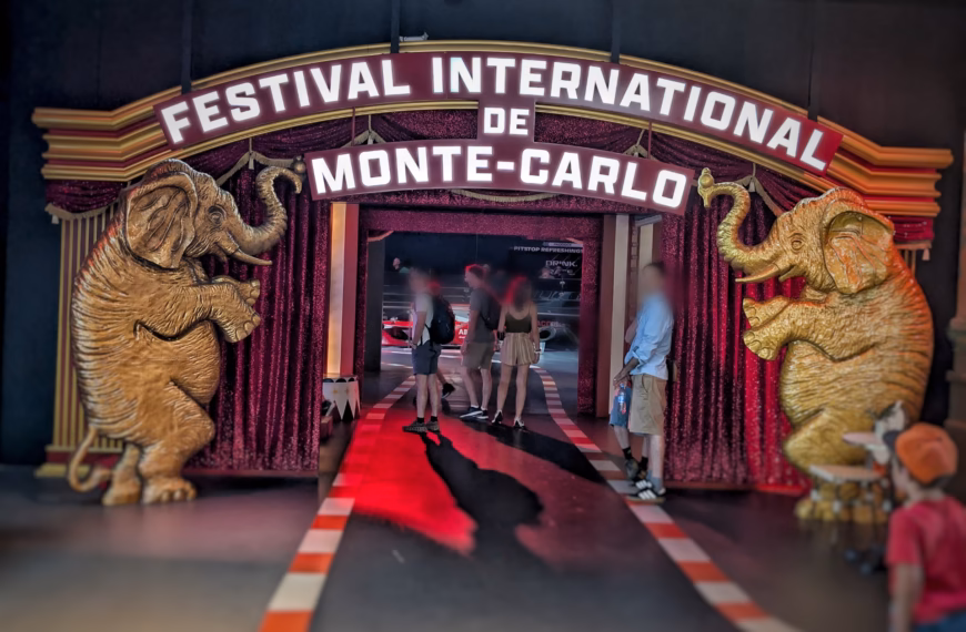 Entrée du festival à Monte-Carlo